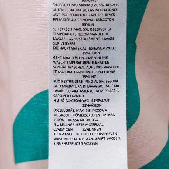 Marimekko Agnete Floretti Peach and Green Midi Dress - Picture 12 of 14